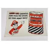Lubri-Loy Advertising Oil Can Sign