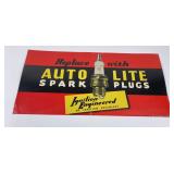 Auto Lite Spark Plugs Advertising Sign