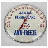 Esso Atlas Glass Bubble Advertising Thermometer