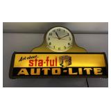 Auto Lite Sta Ful Lighted Clock