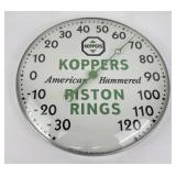 Koppers Rings Glass Bubble Advertising Thermometer