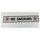Texaco No Smoking Porcelain Sign 1946