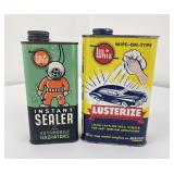 Whiz Instant Sealer Lusterize Oil Can Tins