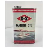 D-X Marine Oil Tin Can