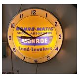 Monroe Monro-Matic Shocks Lighted Clock