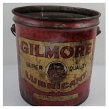 Rare Gilmore Lion Oil Can 35lb Bucket Tin
