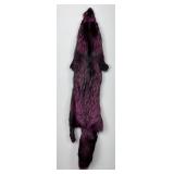 Beautiful Pink Dyed Fox Fur Pelt Taxidermy