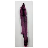 Beautiful Pink Dyed Fox Fur Pelt Taxidermy