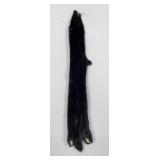 Beautiful Ranch Black Mink Fur Pelt Taxidermy