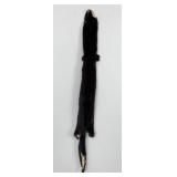 Beautiful Ranch Black Mink Fur Pelt Taxidermy
