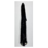 Beautiful Ranch Black Mink Fur Pelt Taxidermy