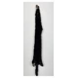 Beautiful Ranch Black Mink Fur Pelt Taxidermy