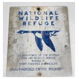 National Wildlife Refuge Sign Montana
