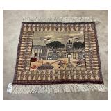 Soviet Era Afghan War Pictorial Rug