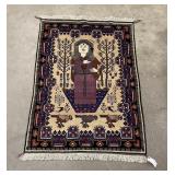 Persian Oriental Afghan Belouch Pictorial Rug