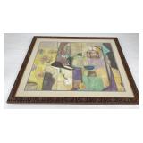 Abstract Impressionist Pastel Drawing