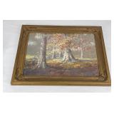 Walter Eyden Forest Scene Painting Indiana