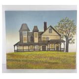H. Hargrove Oil on Canvas House Painting
