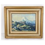 Malcolm Wallace New Zeland Mount Cook Painting