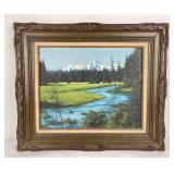 Oil on Canvas Mt Hood Washington Painting