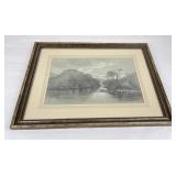 Loch Katrine Mixed Media Painting Michel Bouquet