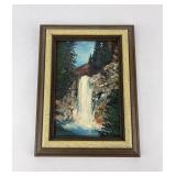 Trick Falls Glacier Park Montana Painting