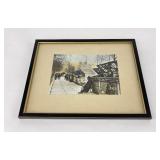 Antique French Hand Tinted Photo