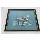 Bill Chapman Gouache Painting Montana Moose