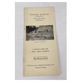 Foster Ranch Glacier Park Montana Booklet