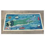 Folk Art Long Island Sound Hooked Rug New York