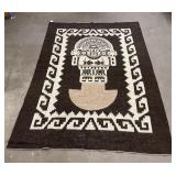 Peruvian Aztec Alpaca Wool Blanket Huancatex