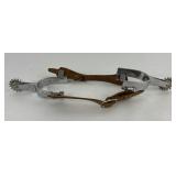 Montana Crockett Silver Overlay Cowboy Spurs