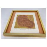 David Weidman Long Haired Cat Serigraph Print