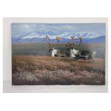 Jim McGee Tundra Cruisers Caribou Painting
