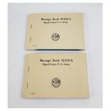 Lot of 2 WW2 Message Books w/ Pidgeon Paper M-210