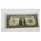 1934 Blue Seal Silver Certificate $1 Note