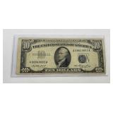 1953 $10 Silver Certificate Note