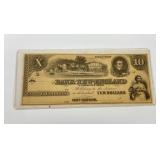 Civil War Bank of New England $10 Note