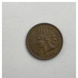 1890 Indian Head Cent Penny