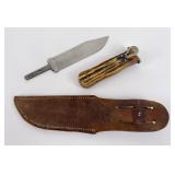 Antique KABAR Knife Axe Combo