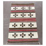 Antique Navajo Indian Saddle Blanket Rug