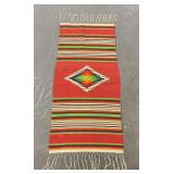 Antique Mexican Wool Serape Saltillo Blanket