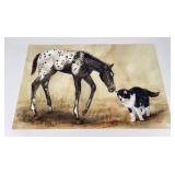 Majorie Harper Montana Horse & Cat Watercolor