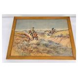 Charles M Russell Print Montana Roping a Steer