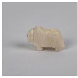 Antique Eskimo Inuit Carved Walrus Musk Ox