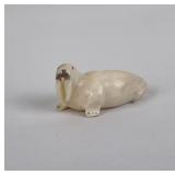 Antique Eskimo Inuit Carved Walrus