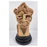 Mid Century Nude Woman Chalkware Bust