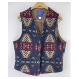 Pendleton Wool Indian Blanket Vest Size 42 USA