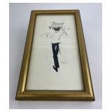 Newman Myrah Pen and Ink Drawing