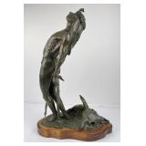 Len LP McCann Indian Bronze Prayer to the Sun